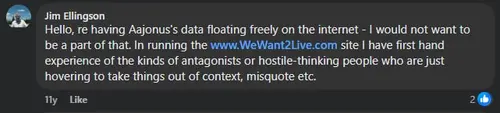 Screenshot of Jim Ellingson quote used as evidence