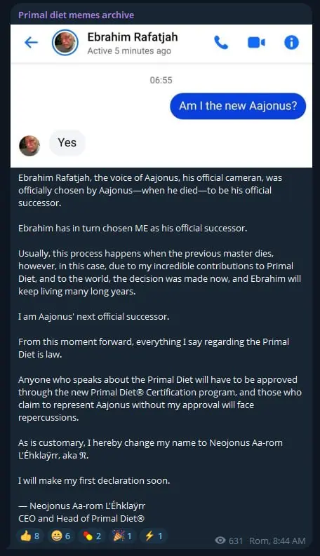 Neojonus successor meme