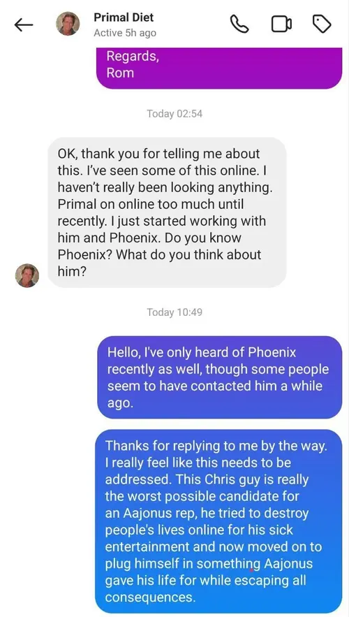 Instagram story screenshot about Sam Schulte reacting with a heart to a post